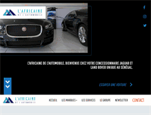 Tablet Screenshot of lafricainedelautomobile.com